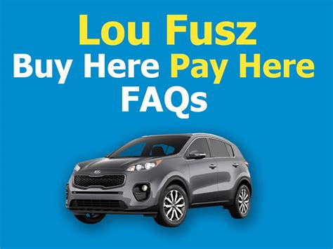 Lou fusz buy here pay here - Lou Fusz Buick GMC is located at the intersection of Page and Lindbergh. We offer a superior selection of cars, trucks and SUV's. With a wide selection of new and used GMC and Buick vehicles in St. Louis, MO our dealership also provides outstanding customer service, and a feeling of trust with every car or truck sold.